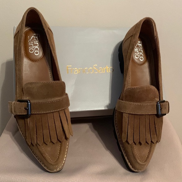 Franco Sarto Shoes - Franco Sarto Darius Brown Leather Loafers